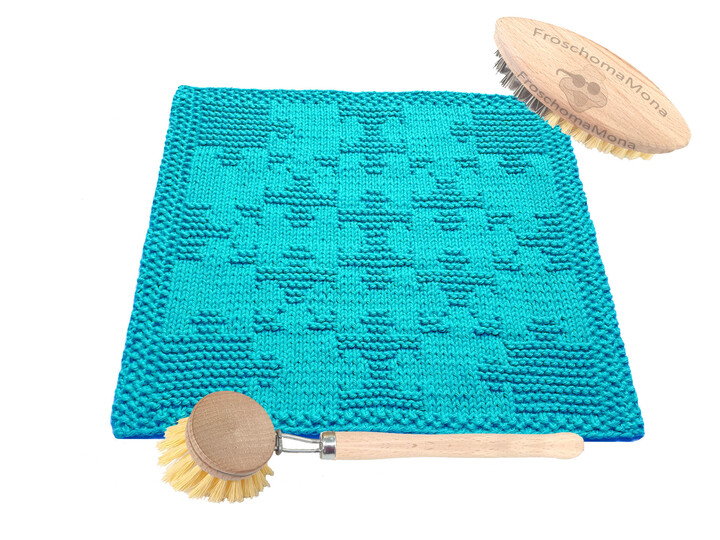 dekoratives Ganzjahres-Spültuch „Puzzle“ für jeden Anlass Strickanleitung
