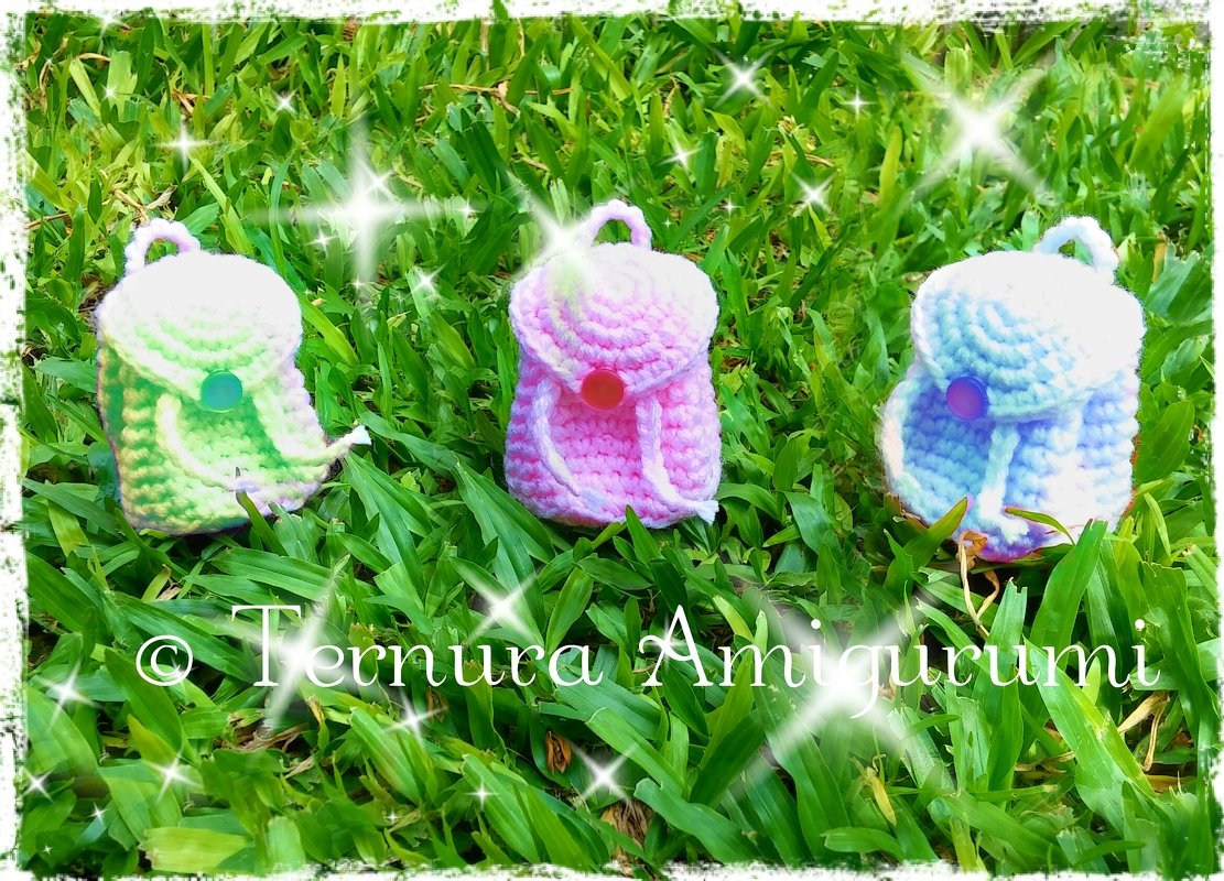 Crochet pattern small backpack + Crochet pattern unicorn keychain - Image 2