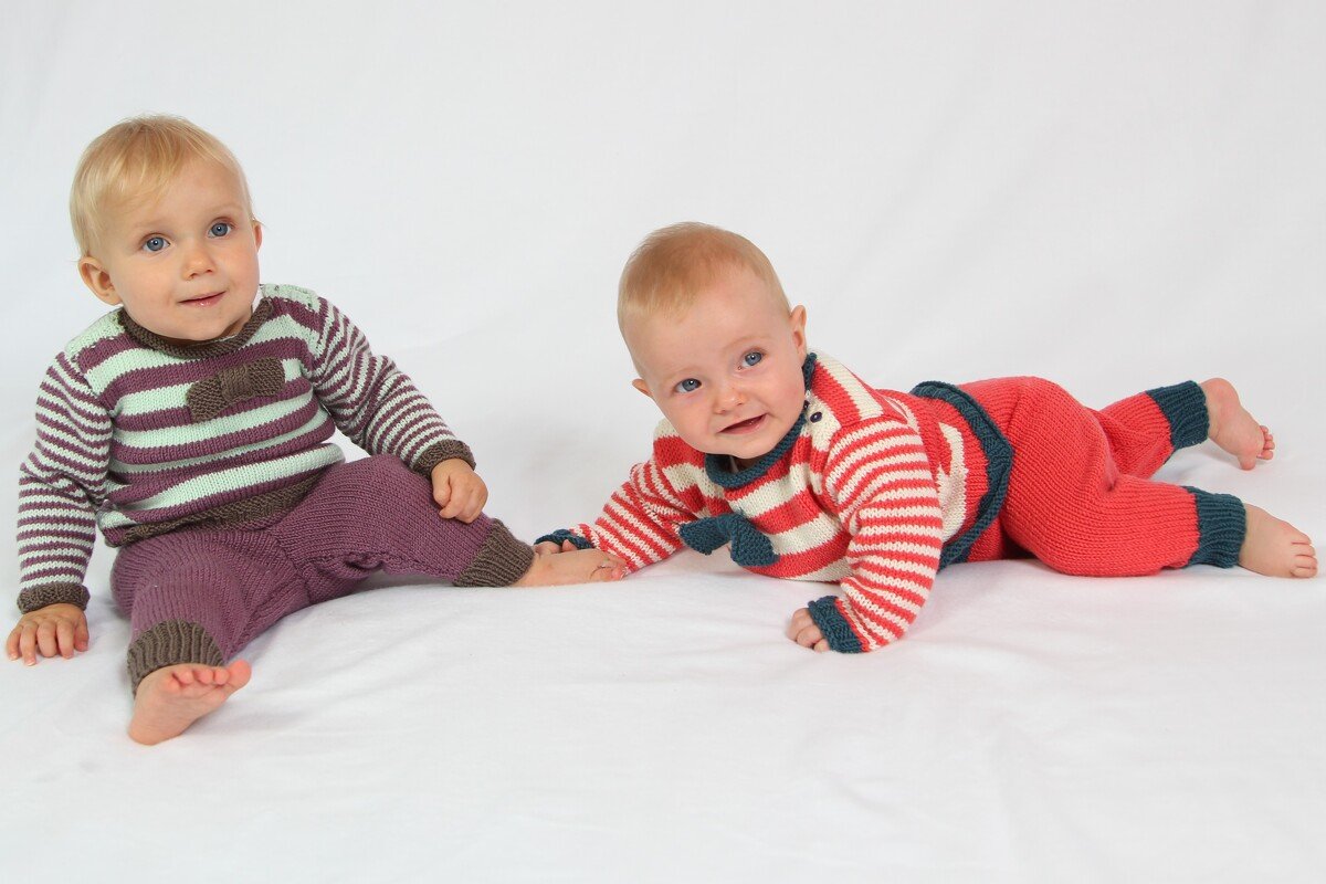 Strickanleitung Set "PLAY" - Pullover & Hose, von 0 bis 3 Jahre, Anfänger - Bild 2