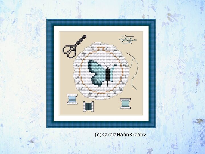 Kreuzstichvorlage Nadelkissen "Stickliebe", ein Unikat für deine Nadeln,PDF