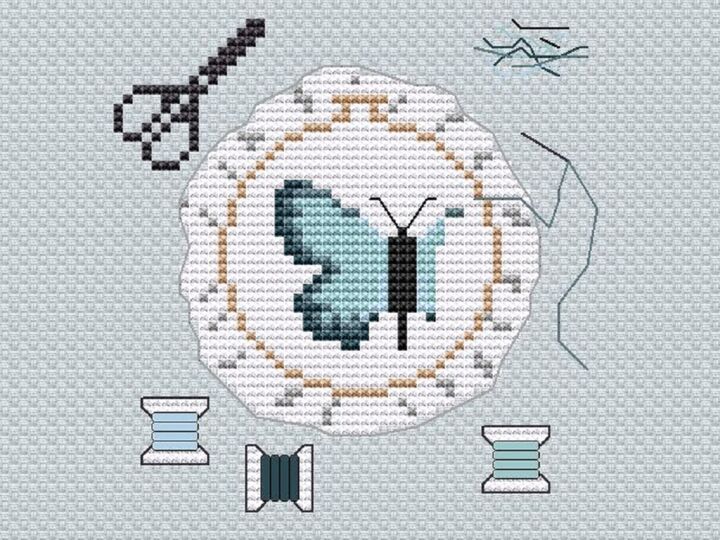 Kreuzstichvorlage Nadelkissen "Stickliebe", ein Unikat für deine Nadeln,PDF