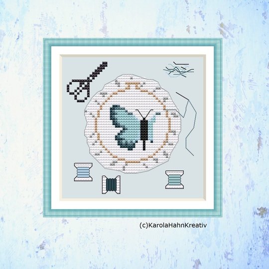 Kreuzstichvorlage Nadelkissen "Stickliebe", ein Unikat für deine Nadeln,PDF