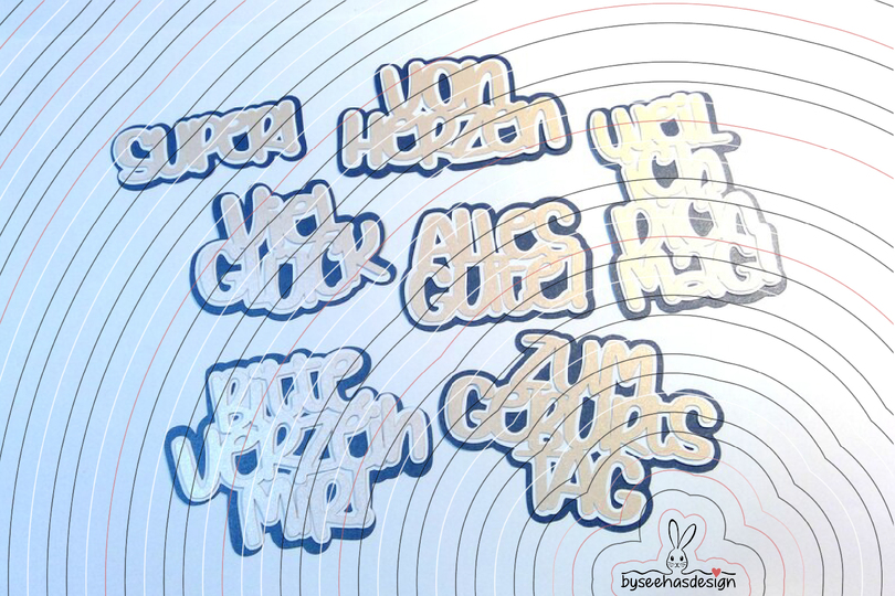 Texte Super Plotterdatei SVG DXF