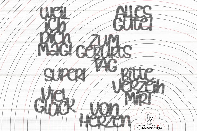 Texte Super Plotterdatei SVG DXF