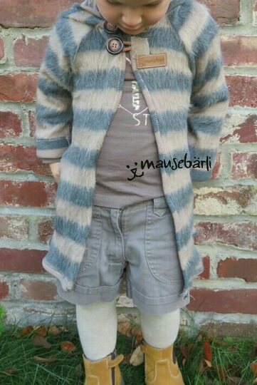 Cardigan Kinder – Schnittmuster Gr. 98-164 – Svala