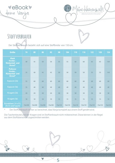 Hoodie Kinder – Schnittmuster Gr. 74-134 – Vanja Kids