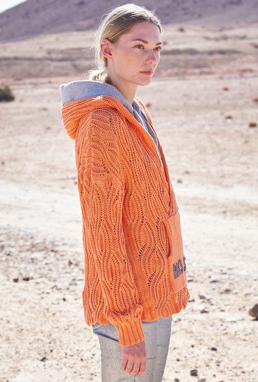 Strickanleitung: Cooler Hoodie mit Känguruh-Tasche