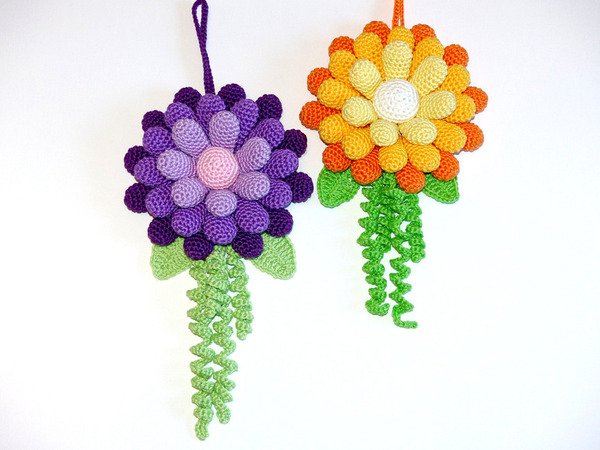 Crochet Pattern Deco hanger flower