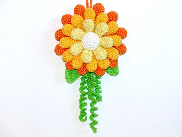 Crochet Pattern Deco hanger flower
