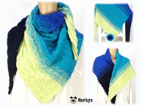 Strickanleitung Dreieckstuch "Meeresbrise"