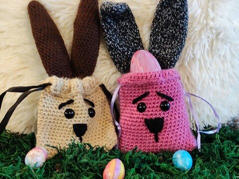 Häkelanleitung Osterhasen - Säckchen