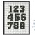 Numbers cross stitch pattern