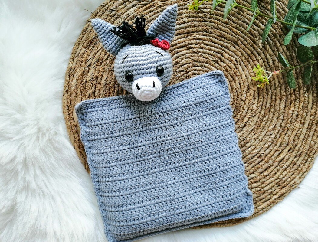 Häkelanleitung Esel Hülle für Wärmekissen, Kirschkernkissen, Körnerkissen