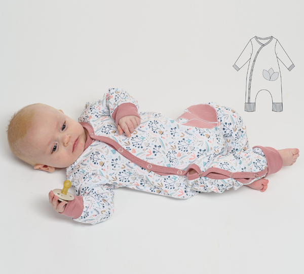 Footless Baby Romper LISA PDF Sewing Pattern 0m–4y