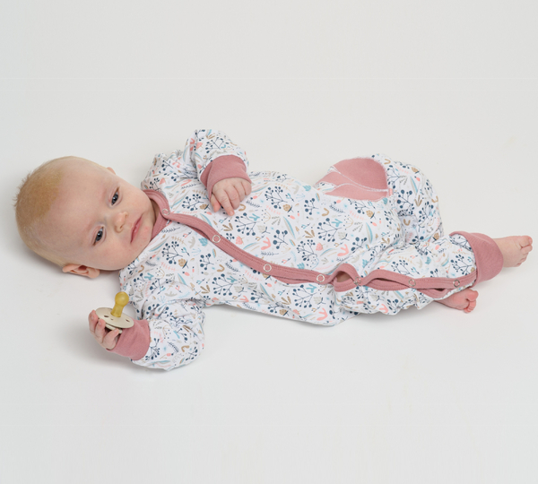 Baby-Strampler LISA Knopfleiste PDF-Schnittmuster 50/56–98/104