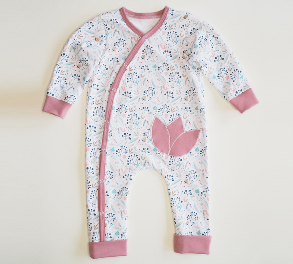 sewing pattern baby sleeper LISA photo tutorial 0m/1m 3m/6m 9m/12m 18m/2y 3