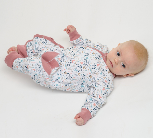 sewing pattern baby sleeper LISA photo tutorial 0m/1m 3m/6m 9m/12m 18m/2y 3