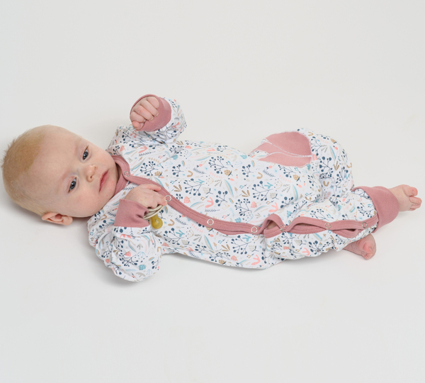 sewing pattern baby sleeper LISA photo tutorial 0m/1m 3m/6m 9m/12m 18m/2y 3