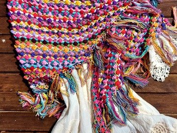 "Bani" - flaches Dreieckstuch - Häkelanleitung