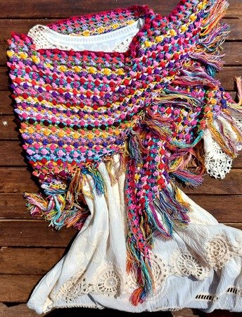 hippie shawl crochet pattern