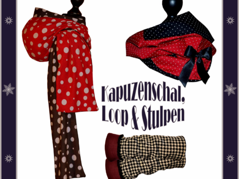 Nähanleitung Kapuzenschal Loop und Stulpen