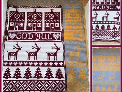 Anleitung häkeln - Weihnachtsdecke