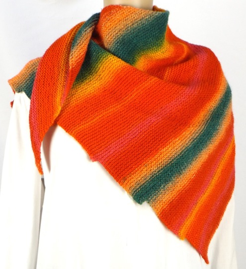 Strickanleitung Dreieckstuch "Rainbow"
