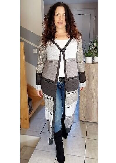 H&auml;kelmantel "LINEEA" Anleitung f&uuml;r alle Gr&ouml;&szlig;en - Bild 2