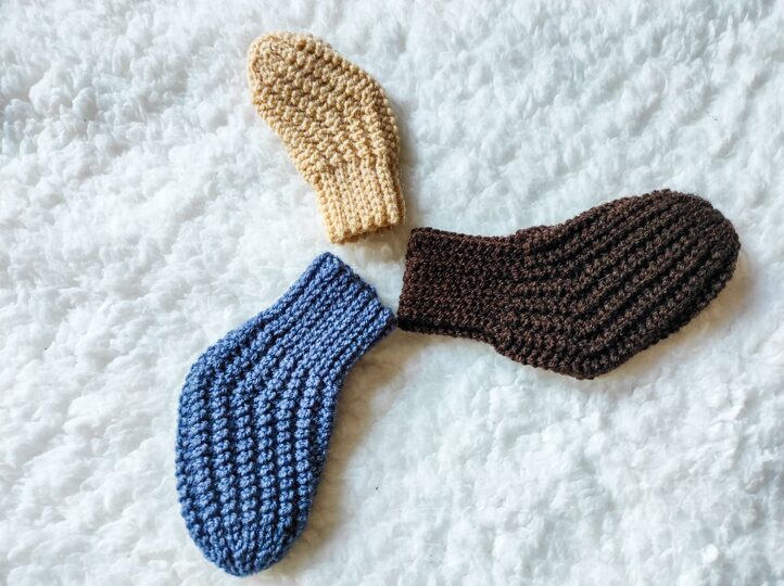 Crochet Pattern Socks for Newborn to 12 months