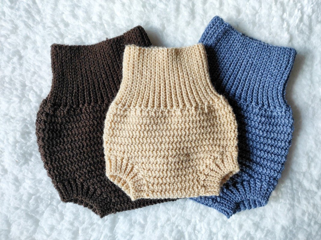Crochet Pattern Bloomers Baby for Newborn to 12 months