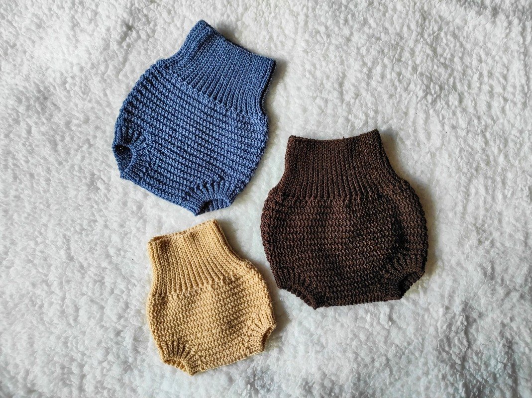 Crochet Pattern Bloomers Baby for Newborn to 12 months - Image 3