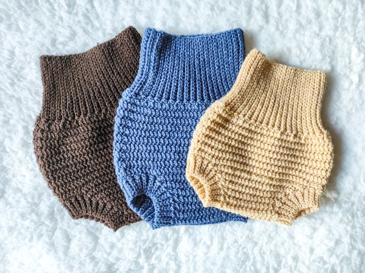 Crochet Pattern Bloomers Baby for Newborn to 12 months