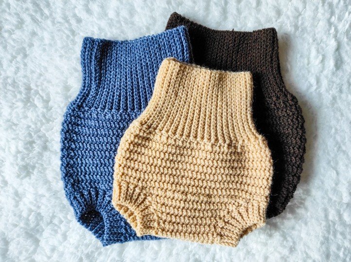 Crochet Pattern Bloomers Baby for Newborn to 12 months