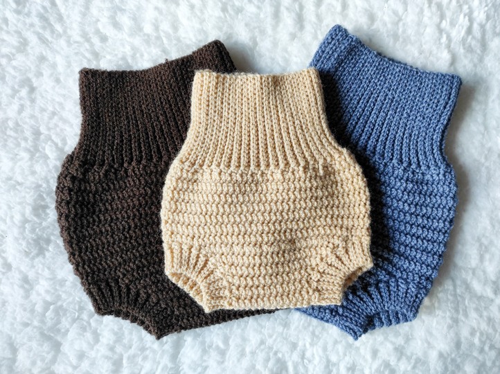 Crochet Pattern Bloomers Baby for Newborn to 12 months