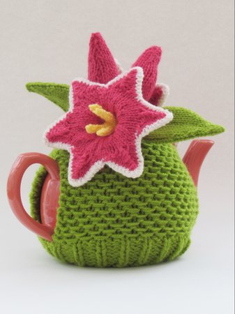 Stargazer Lily Tea Cosy Knitting Pattern