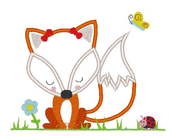 Fuchs - Stickdatei - Kissen ITH - Bild 8