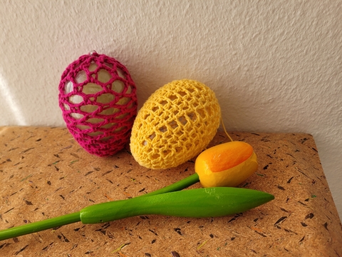 Gehäkelte Ostereier in Lieblingsfarben