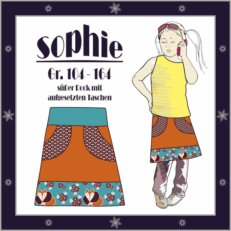 Nähanleitung Rock für Kinder "Sophie-Kids" Gr. 104-164 - Bild 2