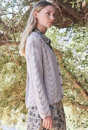 Strickanleitung: Jacke im Ajour-Mustermix