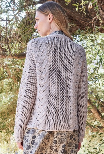 Strickanleitung: Jacke im Ajour-Mustermix