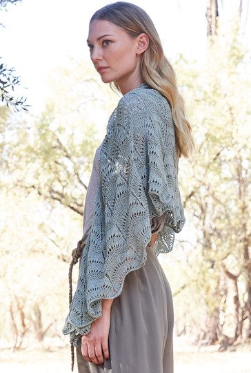 Strickanleitung: Luxuriöses Tuch im Wellenmuster