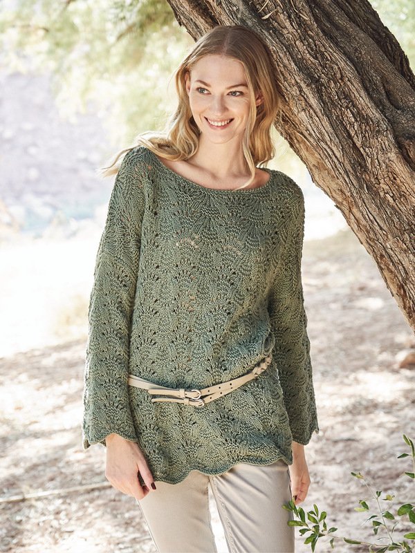 Strickanleitung: Relaxter Pulli im Ajourmuster