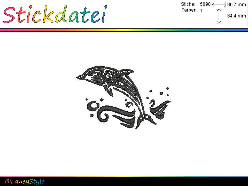 Stickdatei "Delfin - Tattoo"