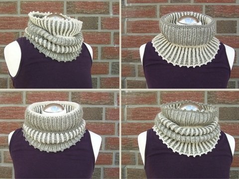 Strickanleitung für Loop "Très chic"