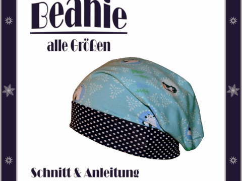 Nähanleitung Schnittmuster Kindermütze aus Jersey