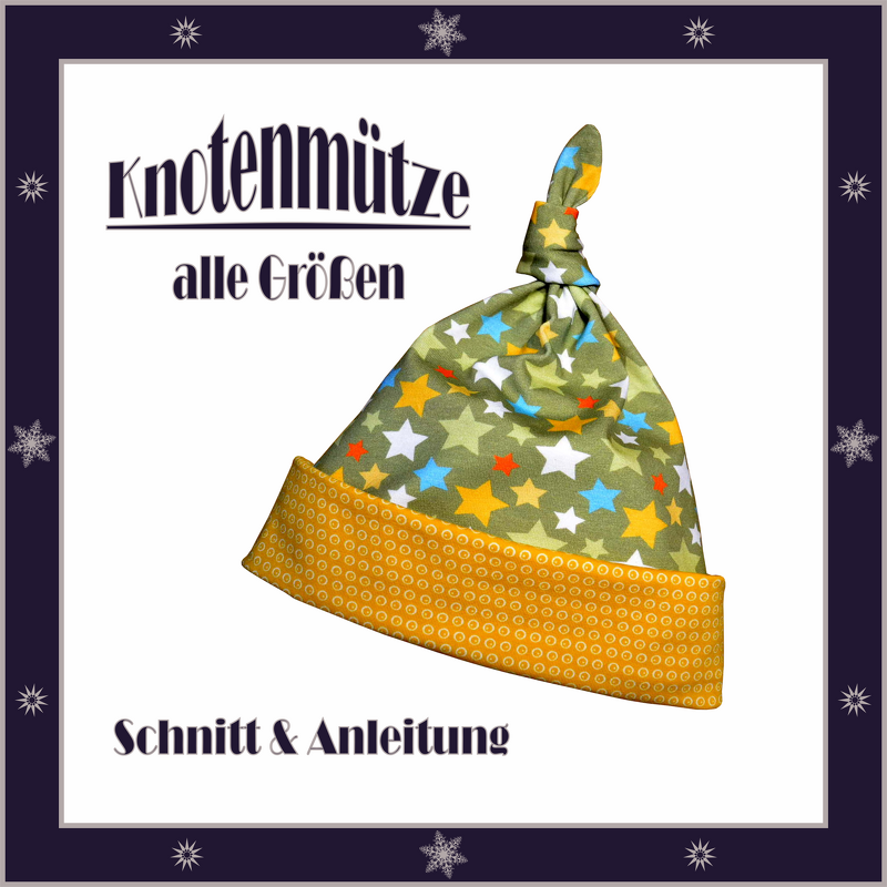 Nähanleitung Schnittmuster Knotenmütze für Kinder - Bild 2