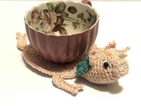 Häkelanleitung Untersetzer Eberhard Schwein