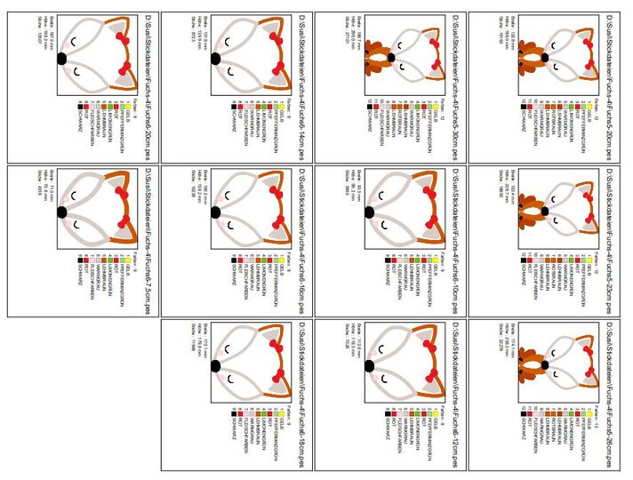 Fuchs - Stickdatei 5 - 20cm Fuchskopf