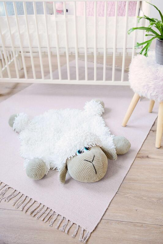 Anleitung Süßes Schaf - Kinderteppich