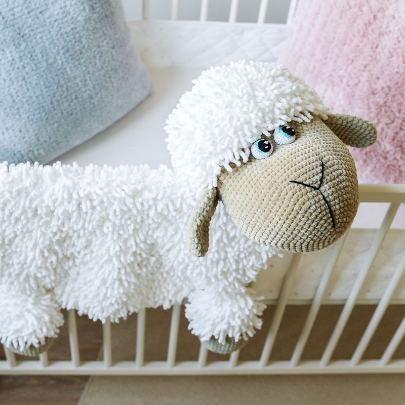 Anleitung Süßes Schaf - Kinderteppich